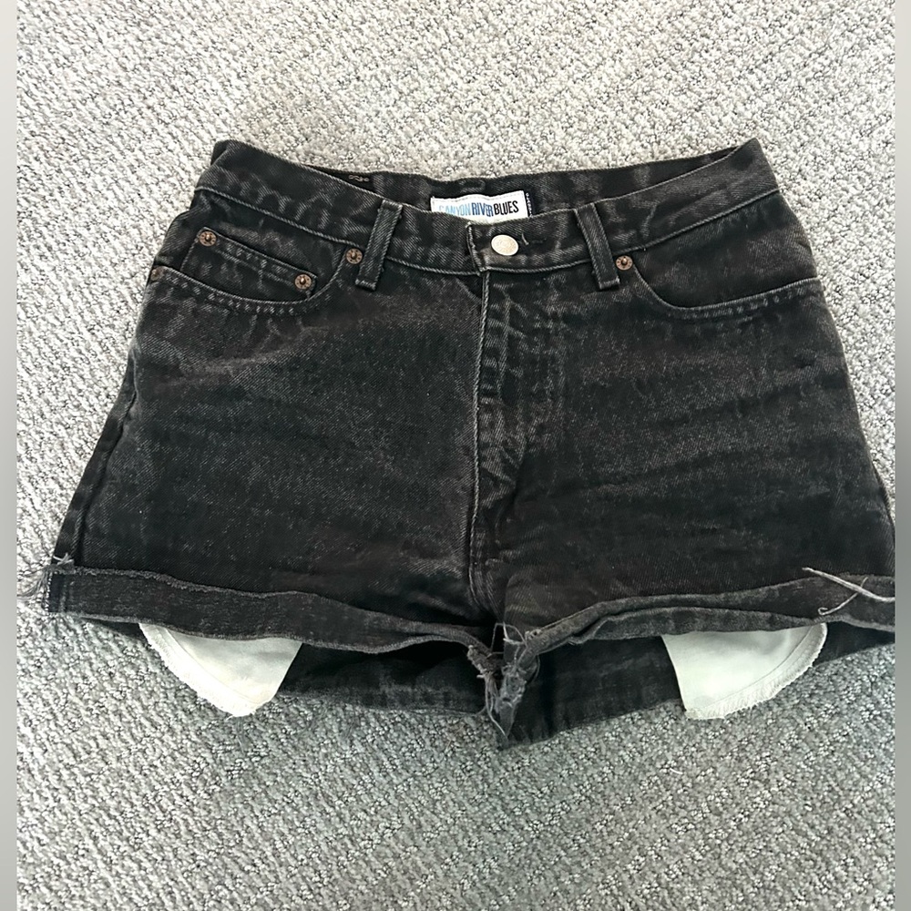 Vintage shorts black distressed